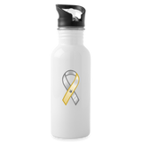 ASL Merchandise "Awareness" Aluminum ASL Water Bottle 20oz - white