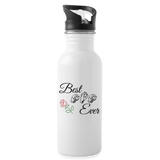 ASL Merchandise "Best Mom" Aluminum ASL Water Bottle 20oz - white