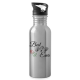 ASL Merchandise "Best Mom" Aluminum ASL Water Bottle 20oz - silver