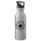 ASL Merchandise "ILY Elegant" Aluminum ASL Water Bottle 20oz - silver