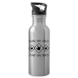 ASL Merchandise "ILY Squared" Aluminum ASL Water Bottle 20oz - silver