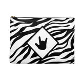 ASL Bag "ILY Zebra" Zippered Polyester ASL Accessory Bag