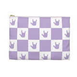ASL Bag "ILY Checkered" Zippered Polyester ASL Accessory Bag