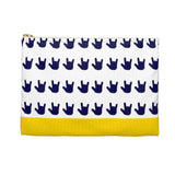 ASL Bag "ILY Stripes" Zippered Polyester ASL Accessory Bag: Blue