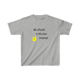 ASL Shirt "Everyone Smiles" Youth Short Sleeve Sign Language T-Shirt