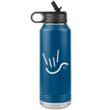 ASL Merchandise "ILY Heart" Etched ASL Water Bottle 32oz