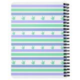 ASL Stationery "ILY Striped" 5 x 7 Spiral ASL Notebook