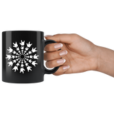 Sign Language Mug "ILY Burst" Black Ceramic ASL Coffee Mug