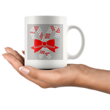 Holiday "ILY Candy Cane" Ceramic ASL Christmas Mug
