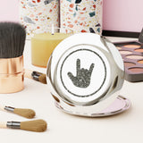 ASL Merchandise "ILY Bling" Compact ASL Travel Mirror
