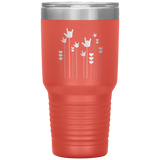 Sign Language Tumbler "ILY Sprout" Etched Steel ASL Tumbler 30oz