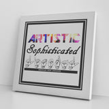 ASL Home Decor "Artistic Literal" Canvas ASL Wall Art - Multiple Sizes