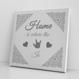 ASL Home Decor "ILY Home" Canvas ASL Wall Art - Multiple Sizes