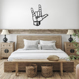 ASL Home Decor "ILY Sign" Die-Cut Metal ASL Wall Art