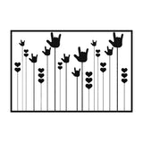 ASL Home Decor "ILY Sprout" Die-Cut Metal ASL Wall Art