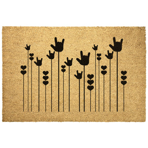 ASL Home Decor "ILY Sprout" Outdoor ASL Doormat