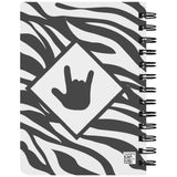 ASL Stationery "ILY Zebra" 5 x 7 Spiral ASL Notebook
