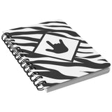 ASL Stationery "ILY Zebra" 5 x 7 Spiral ASL Notebook