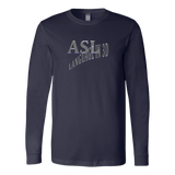 ASL Shirt "Language in 3D" Unisex LS Sign Language T-Shirt