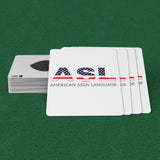 ASL Merchandise "Flag Letters" ASL Playing Cards