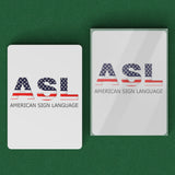 ASL Merchandise "Flag Letters" ASL Playing Cards