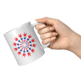 Holiday "ILY Burst" Independence Day Ceramic ASL Mug