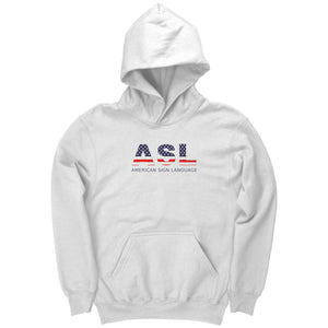 Sign Language Hoodie "Flag Letters" Youth Pullover ASL Hoodie