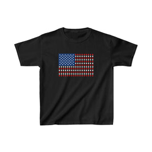 ASL Shirt "ILY Flag USA" Youth Short Sleeve Sign Language T-Shirt