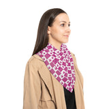 Sign Language Apparel "ILY Checkered" Poly Voile ASL Scarf