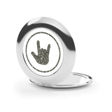 ASL Merchandise "ILY Bling" Compact ASL Travel Mirror