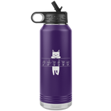 ASL Merchandise "Cat Lover" Personalized ASL Water Bottle 32oz