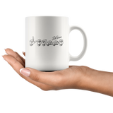 Sign Language Mug "Personalized" White Ceramic ASL Coffee Mug