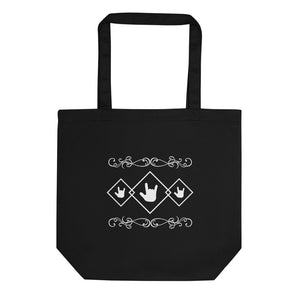 ASL Bag "ILY Squared" 16x14.5 Organic ASL Tote Bag
