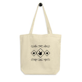 ASL Bag "ILY Squared" 16x14.5 Organic ASL Tote Bag