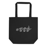 ASL Bag "Hashtag ASL" 16x14.5 Organic ASL Tote Bag