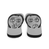 Sign Language Shoes "Beer 30" ASL Flip-Flops Sandals