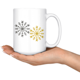Holiday "ILY Snowflake" Ceramic ASL Christmas Mug