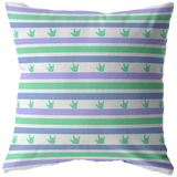 ASL Home Decor "ILY Striped" ASL Throw Pillow - Multiple Sizes