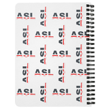 ASL Stationery "Flag Letters" 5 x 7 Spiral ASL Notebook
