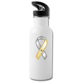 ASL Merchandise "Awareness" Aluminum ASL Water Bottle 20oz - white