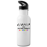 ASL Merchandise "Diversity Color" Aluminum ASL Water Bottle 20oz - white