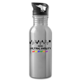 ASL Merchandise "Diversity Color" Aluminum ASL Water Bottle 20oz - silver