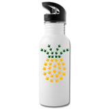 ASL Merchandise "ILY Pineapple" Aluminum ASL Water Bottle 20oz - white