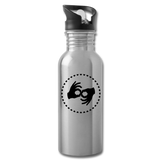 ASL Merchandise "Interpreter Hearts" Aluminum ASL Water Bottle 20oz - silver