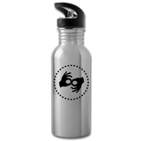 ASL Merchandise "Interpreter Hearts" Aluminum ASL Water Bottle 20oz - silver