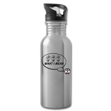 ASL Merchandise "See What I Mean" Aluminum ASL Water Bottle 20oz - silver