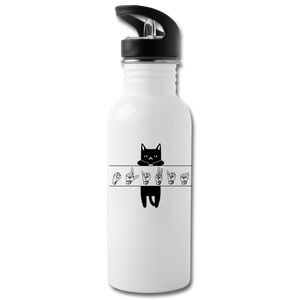 ASL Merchandise "Cat Lover" Stainless ASL Water Bottle 20oz