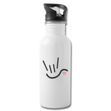 ASL Merchandise "ILY Heart" Stainless ASL Water Bottle 20oz - white