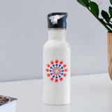 Independence Day ASL Water Bottle - white