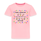 ASL Shirt "Sign With Me" Toddler Short Sleeve Sign Language T-Shirt - pink